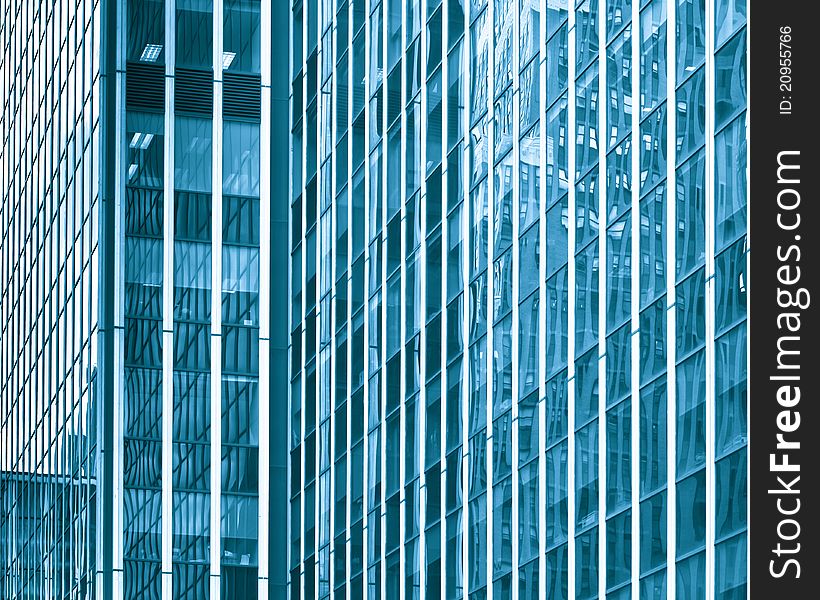 Abstract image of the windows on a modern glass skyscraper. Abstract image of the windows on a modern glass skyscraper