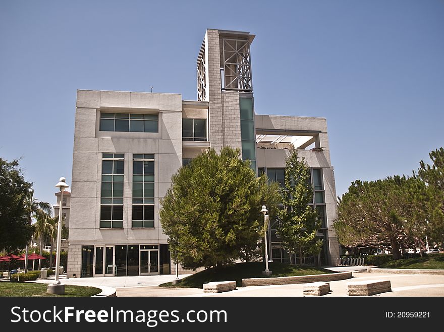 The Business School at Chapman University in Orange, California. The Business School at Chapman University in Orange, California