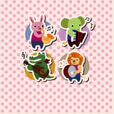 Animal Music Card Stock Photo Animal Music Card Stock Photo