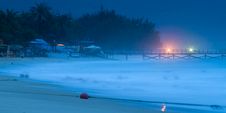 Beach Early In The Morning Stock Photography Beach Early In The Morning Stock Photography