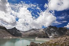 Dam Between Mountains Stock Image Dam Between Mountains Stock Image