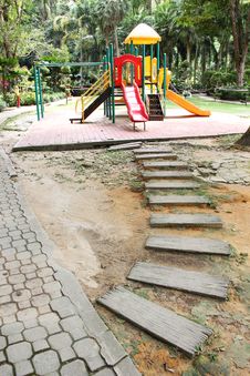 Path To Playground Royalty Free Stock Photo Path To Playground Royalty Free Stock Photo