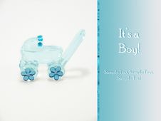 It S A Boy - New Baby Announcement Card Royalty Free Stock Photo