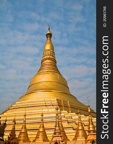 Shwedagon Pagoda In Yangon, Burma