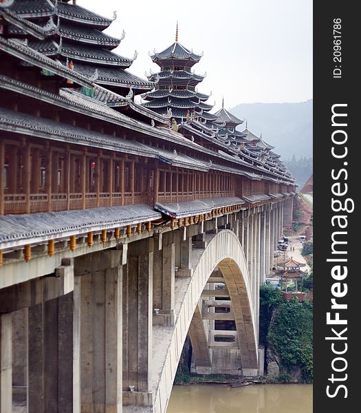 Image of Chinese bridge - architecture
