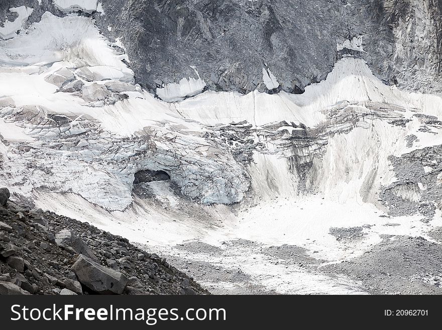 Adamello Glacier, Brixia province, Lombardy region, Italy
