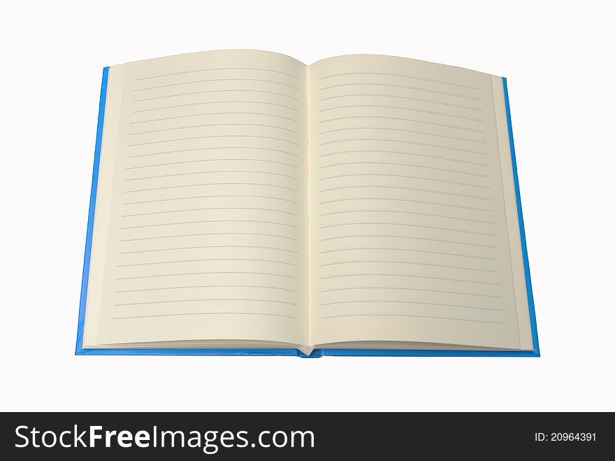 Blue Notebook , Blank For Your Text