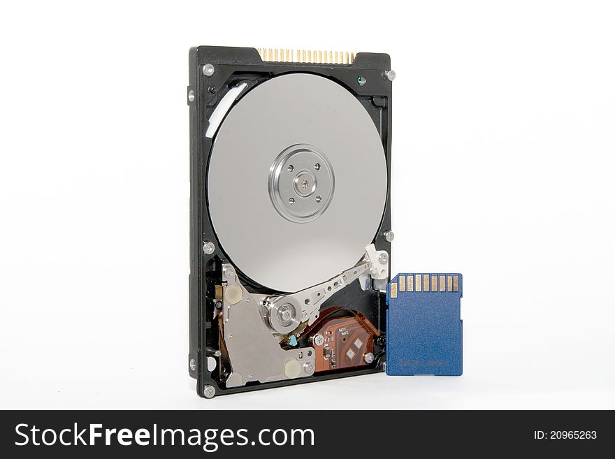 HDD and SD flash card