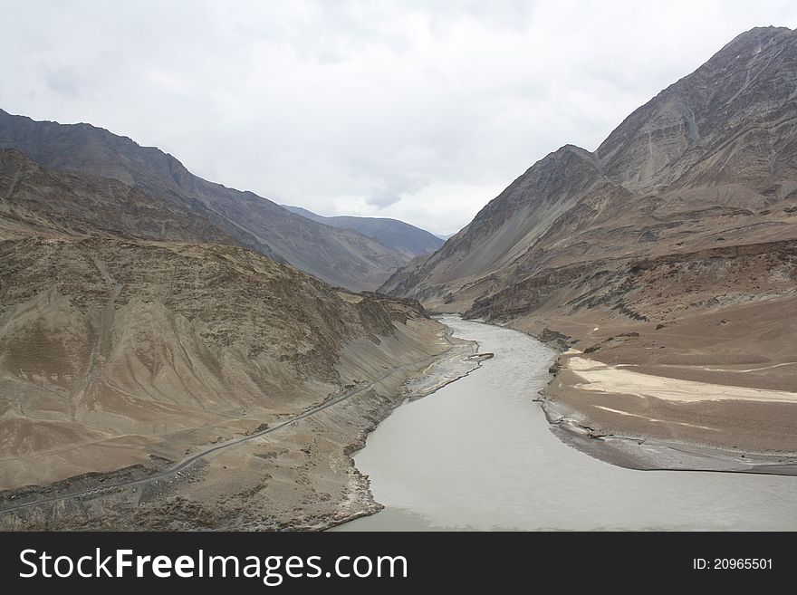 Untouched barren landscape of Ladakh. Untouched barren landscape of Ladakh