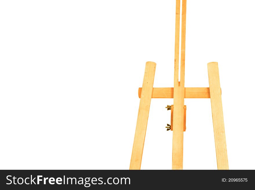 Easel isolated on a white background