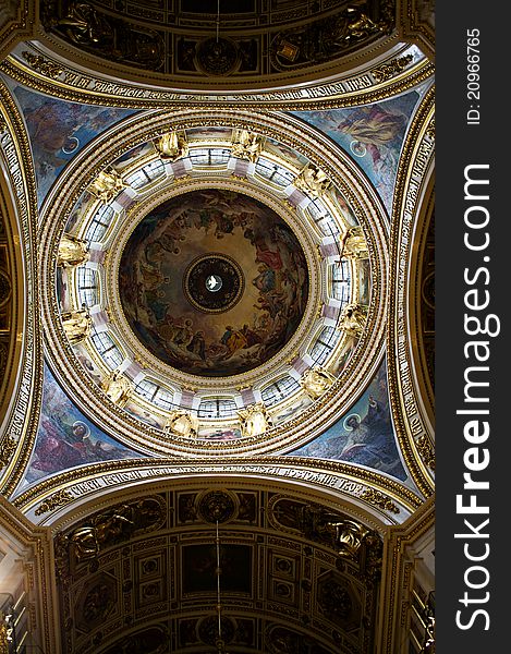 Photo inside St. Isaac's Cathedral. St. Petersburg. Photo inside St. Isaac's Cathedral. St. Petersburg