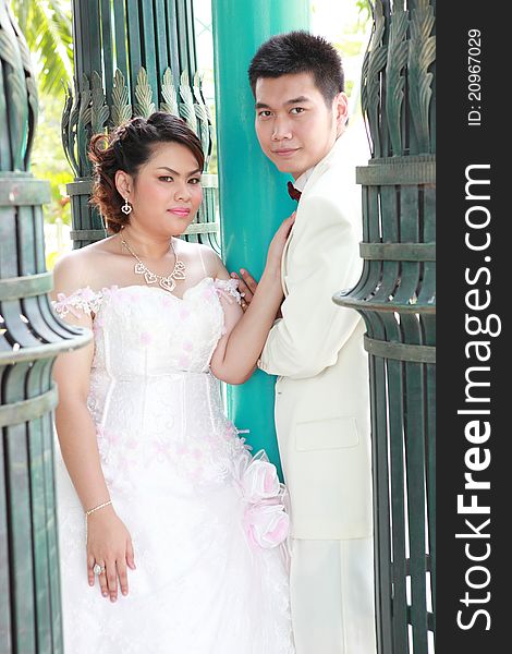 Wedding suit of couple