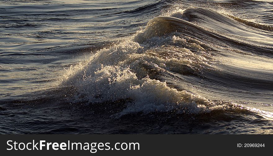 Sea wave texture sea wind