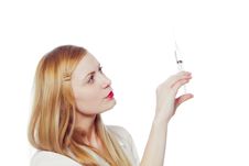 Pretty Nurse With Syringe Stock Images Pretty Nurse With Syringe Stock Images