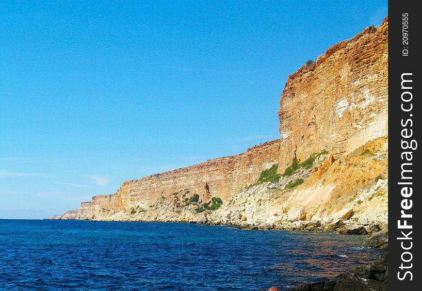 Sea,sky and mountains foto