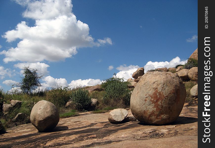 Granit boulders, rocky plateau, mountain. Granit boulders, rocky plateau, mountain