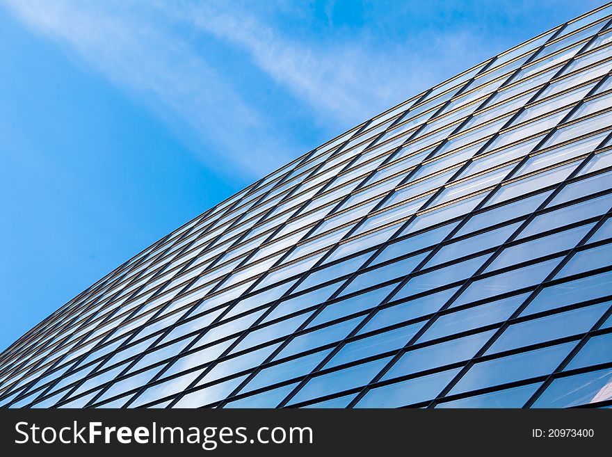 Modern building roof with place for your text. Modern building roof with place for your text