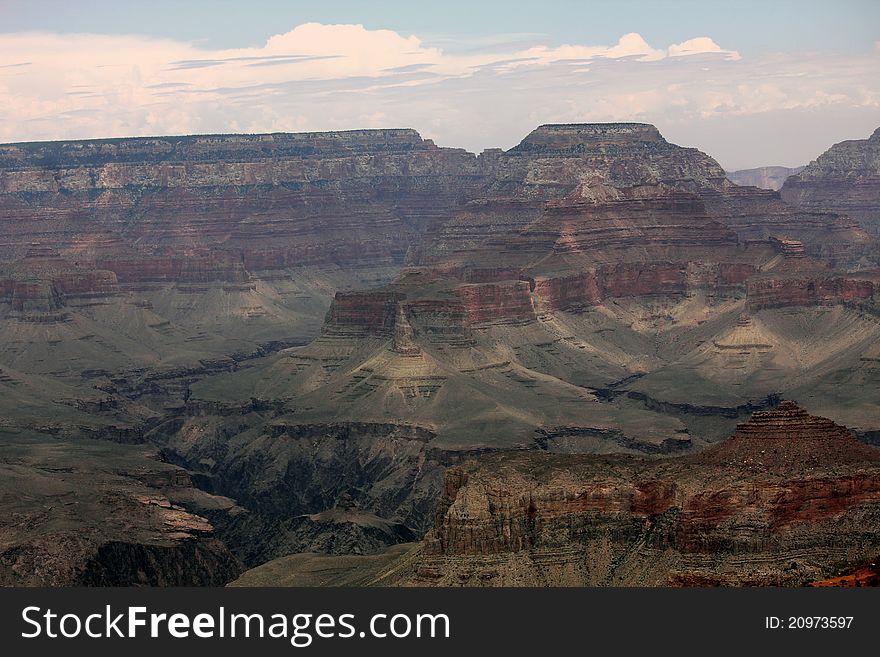 Grand Canyon National Park Cloudy Sky
