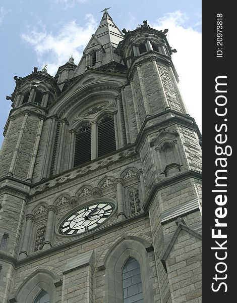 Exterior of St. Colmans Cathedral in Cobh, Ireland