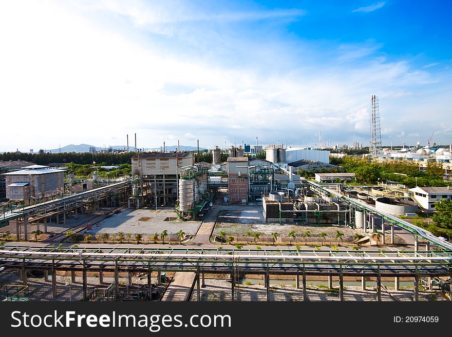 Factory area plant of petrochemical. Factory area plant of petrochemical