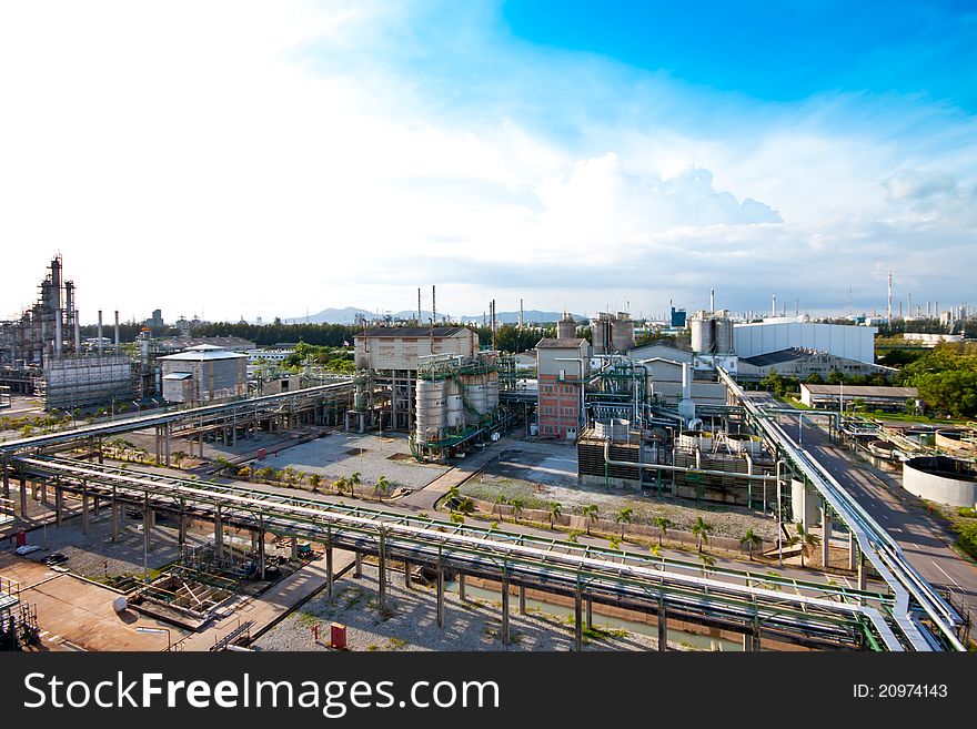 Factory area plant of petrochemical. Factory area plant of petrochemical