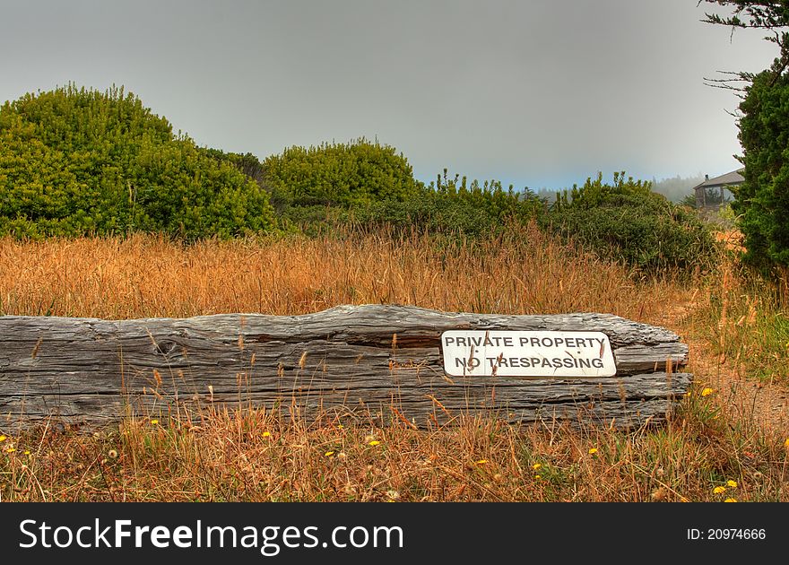 Private property on the Sonoma-Mendocino coast