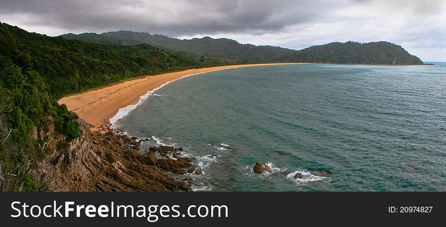 One of the many bays in Abel Tasman National Park