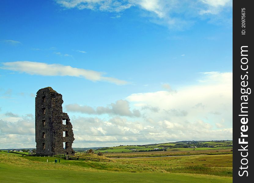 O' Connor Castle lahinch Co. Clare Ireland on a sunny summers day near the Atlantic ocean