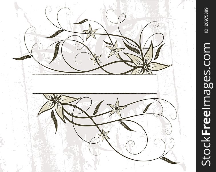 Floral design. Vector illustration