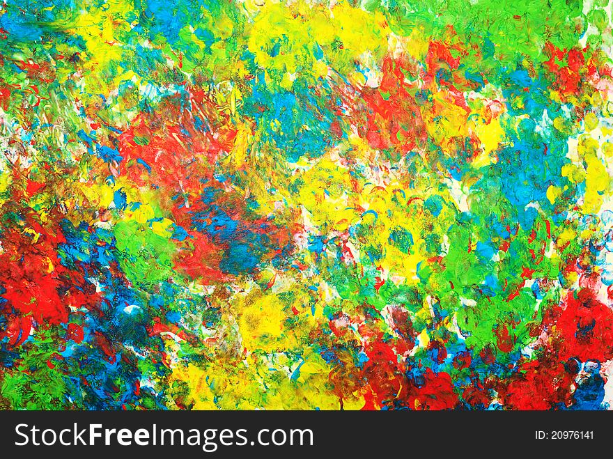 Colorful abstract background of ink painting