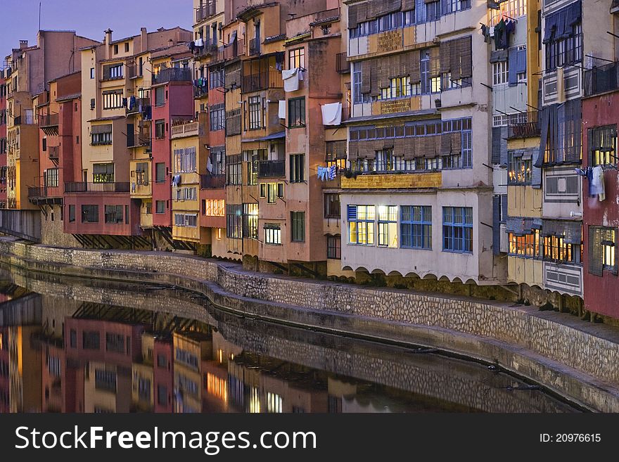 A picture of Girona's popular river. A picture of Girona's popular river.
