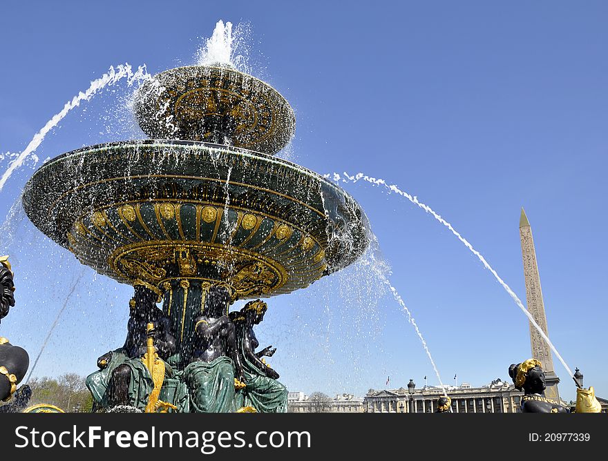 Fountain On The Concorde Square, Paris