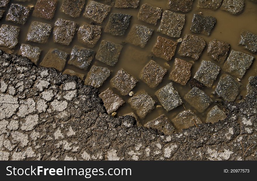Abstract background with stone bricks path. Abstract background with stone bricks path