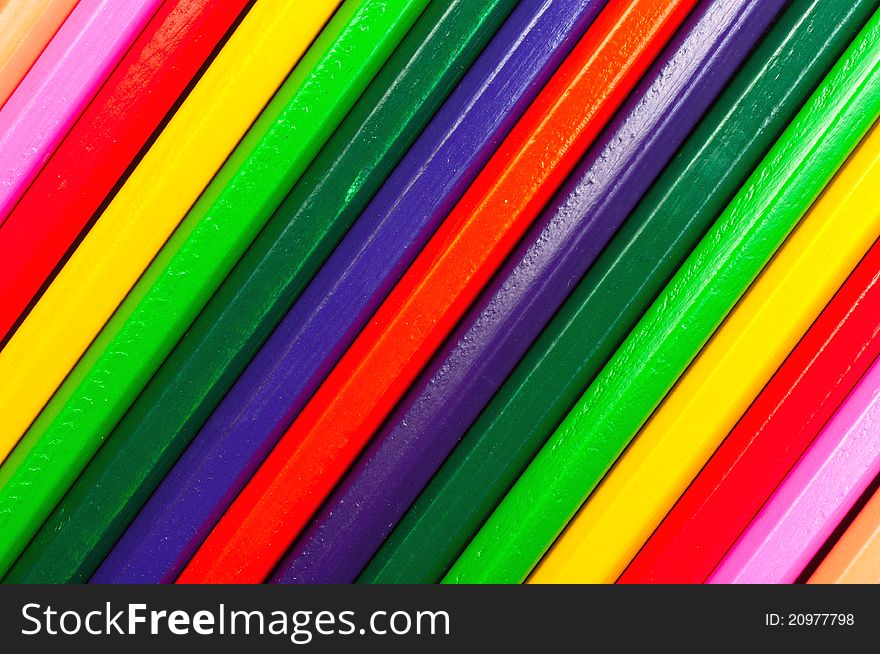 Texture Of Colored Pencils