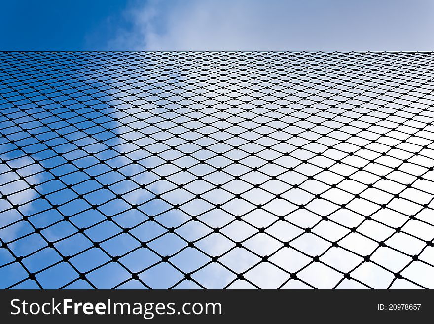 Net with blue sky