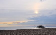 The West Pier In Brighton Royalty Free Stock Photo