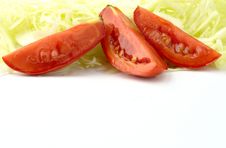 Tomatoes And Cabbage Royalty Free Stock Images