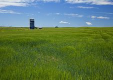 Wheat Field And Grain Elevator Stock Photos Wheat Field And Grain Elevator Stock Photos