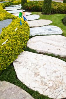 Walkway In The Park. Stock Photos Walkway In The Park. Stock Photos