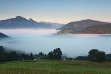 Mist In Mountain - Slovakia Royalty Free Stock Images Mist In Mountain - Slovakia Royalty Free Stock Images