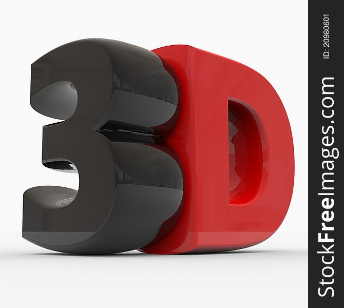 Glossy 3D Text
