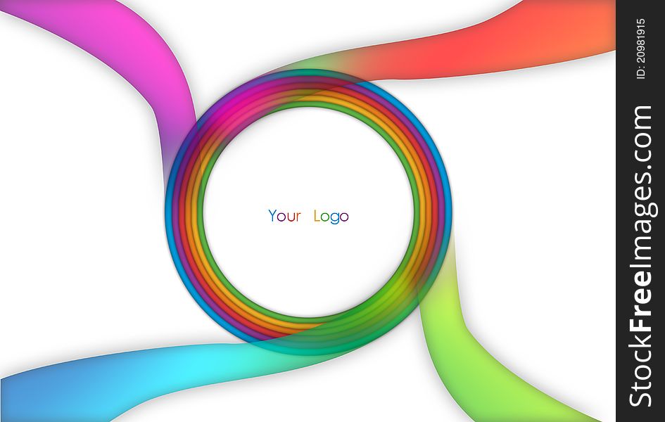 Background for logo with rainbow colors. Background for logo with rainbow colors