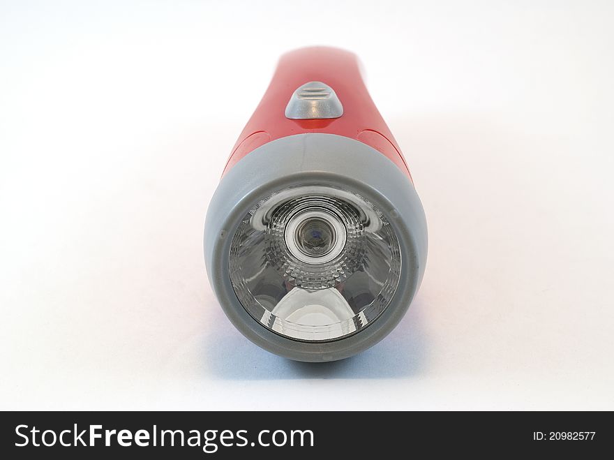 Flashlight isolated on white background