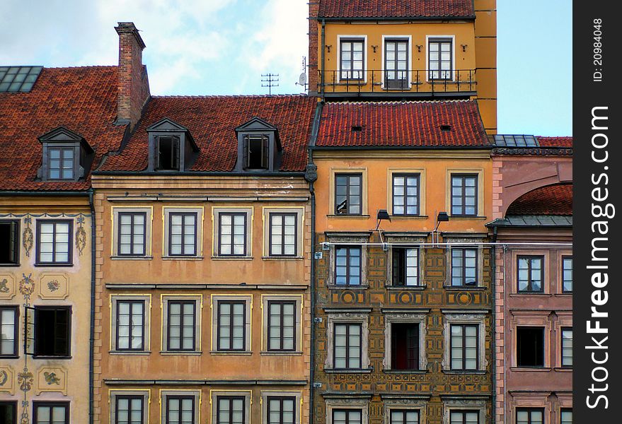 Tenements in the Old Town of Warsaw