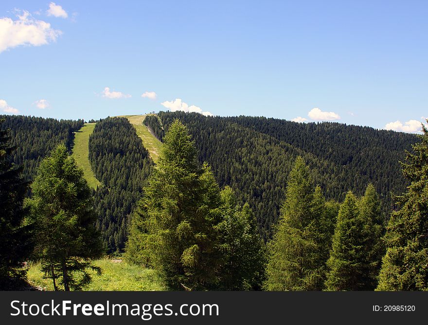 A mountainous landscape of the Italian Alps. A mountainous landscape of the Italian Alps