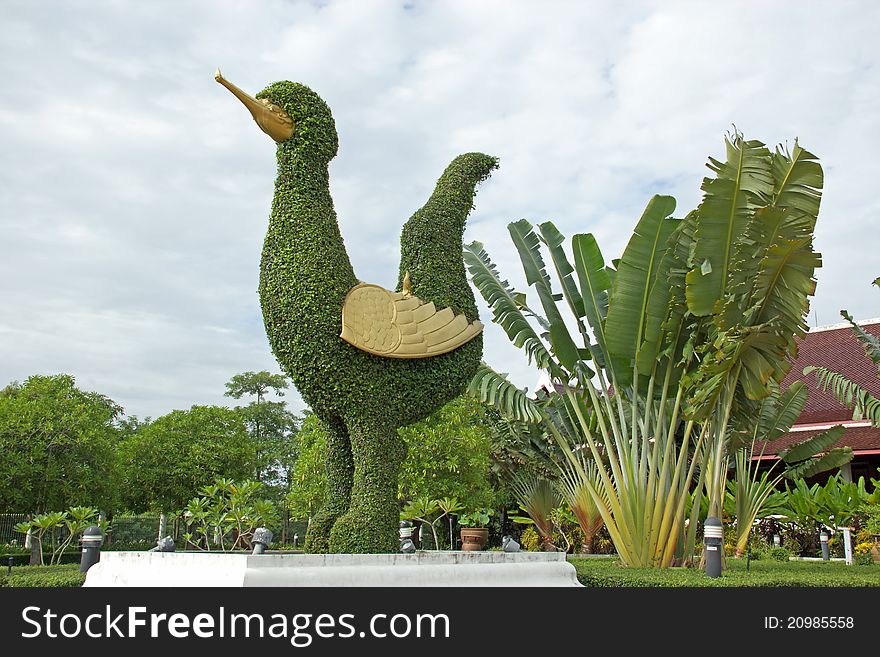 Garden variety in your garden. One of them is to boil the wood cut into animal shapes.