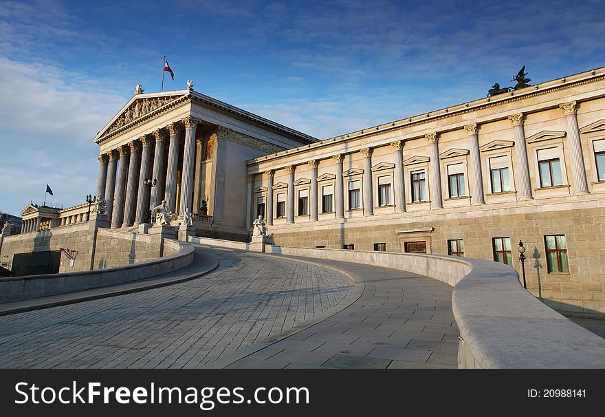 Austrian Parliament In Vienna