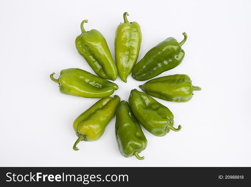 Peppers in a cyrcle arrangement