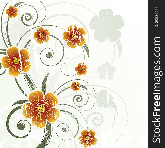 Floral design. Floral vector illustration. Floral design. Floral vector illustration