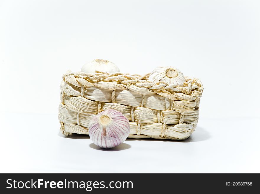 Garlic In A Basket